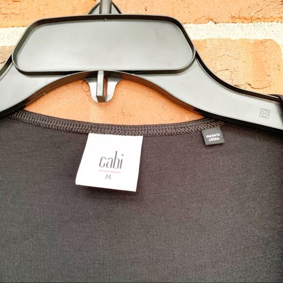 Cabi Show Off Knot Tank Top Size Medium Black Sleeveless Shirt - Picture 4 of 6